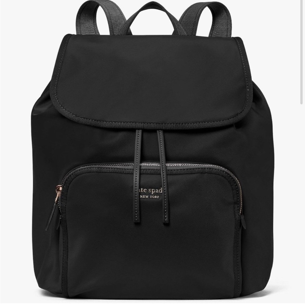 Authentic Kate Spade Black Nylon Backpack - NEW without tags